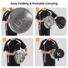 K&F Concept 5-in-1 Light Reflector 22" (56cm) Photography Diffuser Collapsible Portable for Studio and Outdoor Lighting Gold Silver White Black Translucent