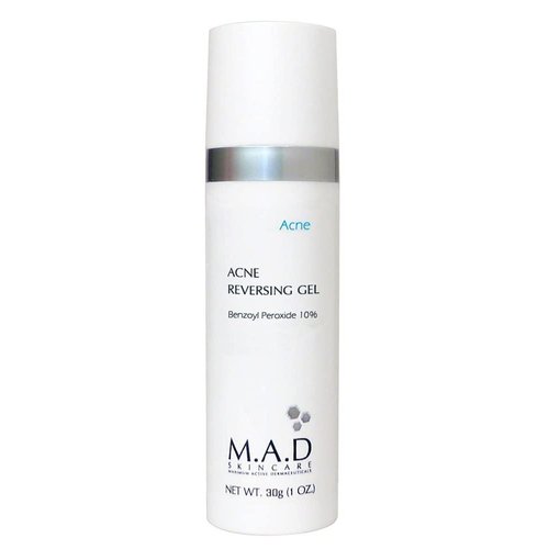 M.A.D SKINCARE ACNE: Acne Reversing Gel - Non-Drying Benzoyl Peroxide Blemish Treatment - 30g