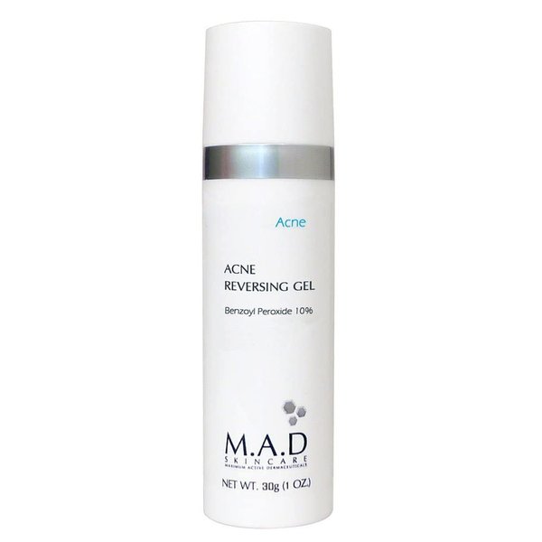 M.A.D SKINCARE ACNE: Acne Reversing Gel - Non-Drying Benzoyl Peroxide Blemish Treatment - 30g