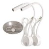 LEDSONLINE Corded Bedside Reading Wall Light Sconces Lamp 3W Easy Install AC85-265V(White Body, 2pcs Pure White 6000K)