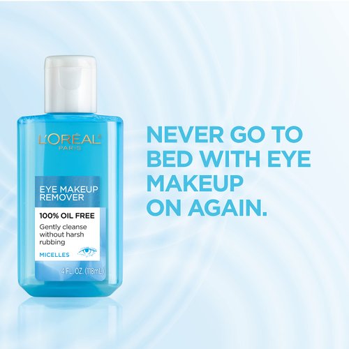 L'Oreal Paris Skincare Dermo-Expertise Oil-Free Eye Makeup Remover, Gentle Eye Makeup Remover, 4 fl. oz.