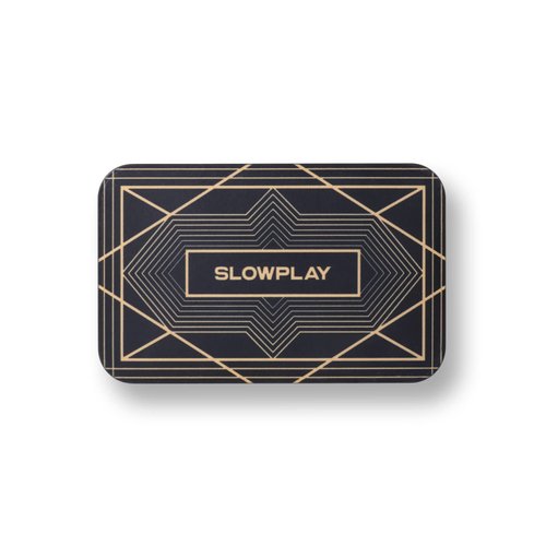 SLOWPLAY Rectangular Poker Chips Plaques in Black, Pack of 10 Pcs, European Style Professional Plaques Without Denomination, 34-Gram Ceramic Composite