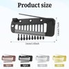 16pcs 10-Teeth Wig Clips to Secure Wig No Sew,Clips for Hair Extensions Invisible Strong Hijab Pins Chunni Clips for Woman Veil Hair Extensions Hairpieces