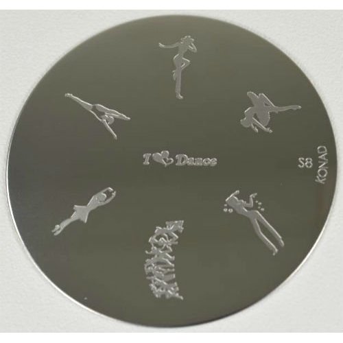 Konad Stamping Nail Art Image Plate - S8
