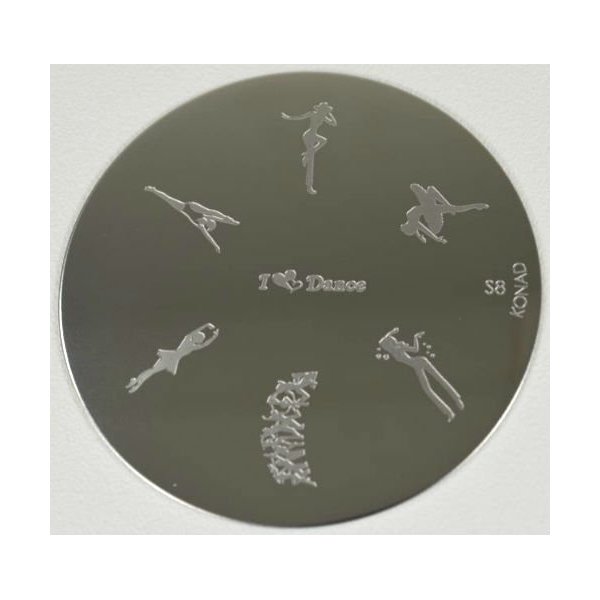 Konad Stamping Nail Art Image Plate - S8