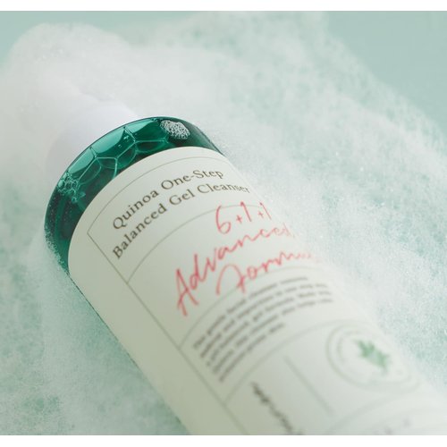 AXIS-Y Quinoa One Step Balanced Gel Cleanser with Quinoa, Centella Asiatica & Herbal Complex | Daily Mild Face Cleanser for All Skin Type | Vegan & Cruelty-Free Korean Skin Care | 180ml / 6.08 fl. oz.