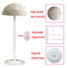 Wig Stand 1PC Adjustable Height Portable Wig Holder Stands Non-Slip Wig Head Holders Sturdy Plastic Wig Head Stand for Multiple Wigs and Hats Styling Drying Display (White)
