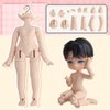 XiDonDon New 1/12BJD Doll Body for GSC Head,OB11 Doll Replace Body, with Animal Body Accessories,Three Uses,Action Figures (White)
