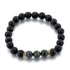 Mystiqs Lava Rock & Camouflage Natural Stone Bracelet Essential Oil Diffuser for Men, Woman Aromatherapy Ideal for Anti-Stress or Anti-Anxiety
