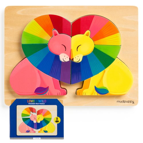 Mudpuppy Love in The Wild Wooden Tray Puzzle