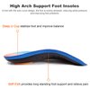 Orthotics Inserts 3/4 Length, Arch Support Insoles for Women and Men, Shoe Insoles for Plantar Fasciitis, Flat Feet, Over-Pronation, High Arch Support Relief Heel Spur Pain