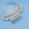 Andelaisi Boho Leaf Hair Comb Gold Leaf Bridal Hair Comb Barrette Olive Branch Hair Combs Headpiece Vintage Leaf Headpiece Comb for Women Bridesmaid Wedding Hair Accessories