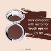 nude envie Dark Chocolate Brown Eye Shadow Certified Vegan Cruelty-Free – Highly Pigmented Silky-Smooth Long-Lasting Eyeshadows (Divine)