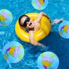 Dshengoo 12 Pcs Inflatable Globe Beach Balls,16 Inch Swimming Pool Toys,Kids Summer Water Ball for Beach Playing,Teaching,Party Favors