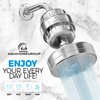 AquaHomeGroup Luxury Filtered Shower Head (Metal) 2 Cartridges Vitamin C+E+A + 5 Shower Caps - Reduses Chlorine & Sediments - Consistent Water Pressure - Massage and SPA Effery Shower Head