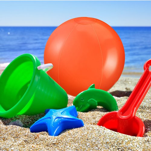 Yinder 24 Pieces Inflatable Beach Ball 6 Inches Mini Beach Balls for New Year Party DIY Ball for Swimming Pool Birthday Party Supplies(Orange)