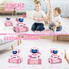 Interactive Robot Alarm Clock and Remote Control Car for Kids - Educational Toy with Gesture Sensing, Dance Moves, LED Emoji Eyes, Walkie-Talkie Function, and Sound Wake-Up for Birthdays