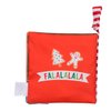 My First Christmas Soft, Crinkle Activity Book with Silicone Teether and Travel Strap, Santa, Green (5 1/2 inch Square)