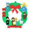 Catholic Brands DIY Christmas Nativity Wreath Foam Arts and Crafts Kit, God's Greatest Gift, Fun Holiday Activities for Church Groups, 9 Inch