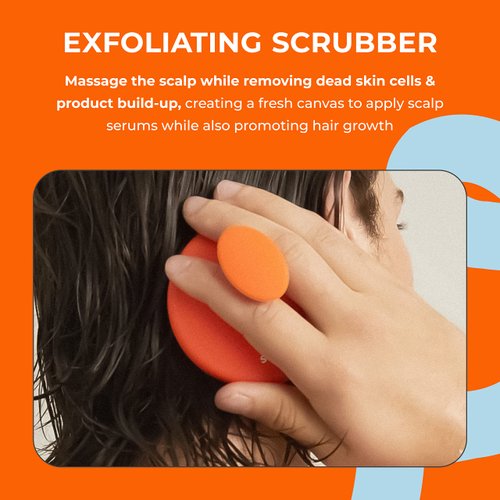 Straand Exfoliating Scalp Brush - Scalp Massager That Helps Increase Hair Growth and Stimulates Hair Follicles - Silicone Brush & Scalp Exfoliator for Product Build-Up - Vegan and Cruelty-Free