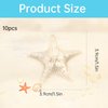 10Pcs Starfish Hair Clips for Women,Mermaid Hair Clips Resin Sea Beach Hair Barrettes Pins,Mermaid Headpiece Beach Shell Hair Alligator Clips for Women Girls
