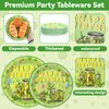 96pcs Funny Pickle Party Plates and Napkins for Kind of A Big Dill Birthday Party Supplies Dill Cucumber Themed Paper Dessert Plates Cartoon Pickle Tableware Set for Kids 24 Guests Party Decorations