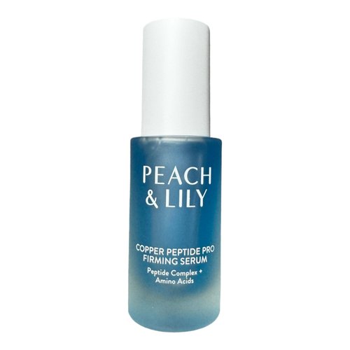 PEACH & LILY | Copper Peptide Pro Firming Serum | Hyaluronic Acid & Squalane | Antioxidant-Rich Korean Herbal Roots | Visibly Smoothes Fine Lines & Wrinkles | 30 ml / 1.01 fl. oz.