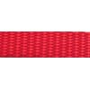 LuckyPet Rivet ID Collar - Personalized Dog Collar - Engraved Metal Tag Riveted to Adjustable Nylon Dog Collar - Collar: 1" x 18-26" Red, Tag: Polished Brass