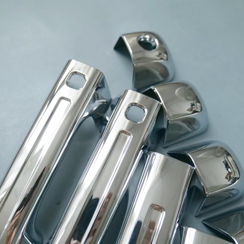 ZiWen Chrome Door Handle Cover Trim for Dodge Ram 1500 2019 2020 2021 2022 2023 (with 2 Keyless Holes, Chrome)