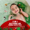 Bath Bombs for Kids with Surprise Toy Inside - Cheerful Holiday Scents - USA Made, Kids Safe Ingredients, Won't Stain Tub, 1 Holiday Bath Bomb for Kids Bubble Bath by Two Sisters