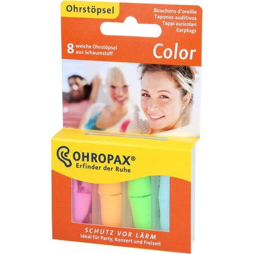 Ohropax Color Foam Ear Plugs (8 Ear Plugs)
