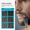 Just For Men Mustache & Beard, Beard Dye for Men with Brush Included for Easy Application, With Biotin Aloe and Coconut Oil for Healthy Facial Hair - Darkest Brown, M-50, Pack of 1