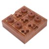Ajuny Tic Tac Toe Classic Board Games for Kids and Adults with Decorative Storage Box Wooden Farmhouse Coffee Table Living Room Desk Decor Family Night Travel Game Best Gifts 5.9 Inch