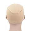 YTBYT 2 Pcs Wig Caps Bamboo Fiber Wig Cap Elastic Breathable Wigs Grip Cap Wig Liner Cap (Beige)