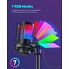 COCONISE Gaming Microphone, USB PC Mic for Podcasts Videos, Streaming, Condenser Mic with Quick Mute, Tripod Stand, Pop Filter, RGB Indicator, Shock Mount, Rotate gain button, Compatible with PS4/5/PC
