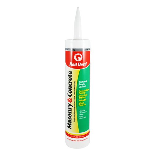 Red Devil 0646 Masonry and Concrete Acrylic Sealant, Pack of 1, Gray