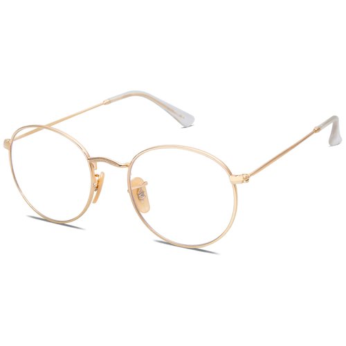 SOJOS Blue Light Blocking Computer Glasses Round Eyewear Anti Blue Light Lens Preppy Chic SJ5024 with Gold Frame/Anti-Blue Light Lens