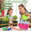 Gardening Tool Set for Kids, Garden Tools Kit with Tote Bag, Watering Can, Apron, Shovel, Rake, Flowerpot and Arm Sleeves Covers for Toddlers, Outdoor Backyard Farm Digging Toys for Boys and Girls