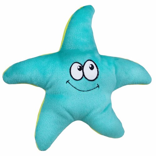 SmartPetLove Tender-Tuffs Easy Grab - Small Squeaky Soft Plush Starfish Dog Toy - Great for Puppies and Adult Dogs