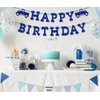 Blue Truck Birthday Decorations Pre-Strung Blue Happy Birthday Banner Little Truck Party Supplies Favors