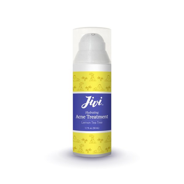 Jivi Hydrating Acne Treatment (Lemon Tea Tree) | Spot Treatment that Eliminates Breakouts and Scarring | 100% Natural with Organic Ingredients | Made for All Skin Types | 1.7 fl. oz.