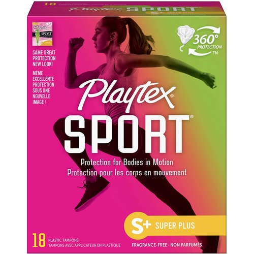 Playtex Femcare Sport Unscented Tampons - Super+: 18 Count