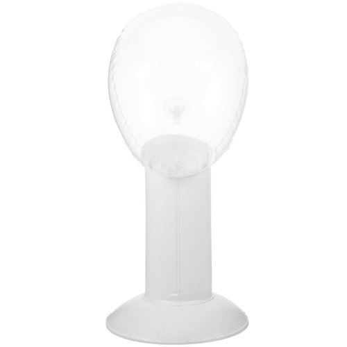 SEWACC PVC Mannequin Head Inflatable Mannequin Head Model Wig Hat Glasses Caps Display Rack Manikin Training Head for Display Headset Headphone Hats Wigs Jewelry