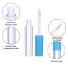 20Pcs Empty Lip Gloss Tubes Cute 1ml Blue Empty Lip Gloss Tubes with Wand Clear Refillable Lip Gloss Containers Empty DIY Lip Gloss Bottles with Rubber Stoppers