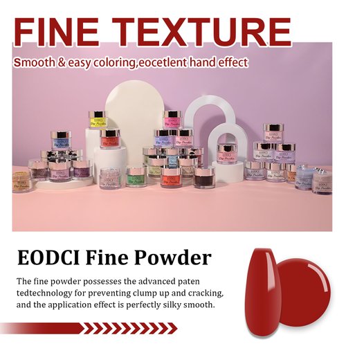 28g Dip Powder - Dark Red Color Nail Dipping Powder French Powder Pro Collection System Nail Art Starter Manicure Salon Home DIY for Girls Women Long-Lasting