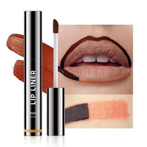 Ihrlpxkc Lip Liner Lip Stain - Peel Off Lip Tint Tattoo, Long-Lasting Moisturizing Lip Stain, Waterproof Nourishing Lip Liner with Matte Finish, Create A Charming Vibrant Lip Color (Nude)