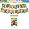 Animal Cross-ing Themed Birthday Party Supplies,Animal Game Balloons Decorations for New Horizons Party Happy Birthday Balloons, Cupcake Toppers, Cake Toppers