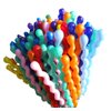 100Pcs 40 Inches Latex Spiral Balloons for Assorted Boys Girls Birthday Party Balloons