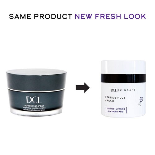 DCL Skincare Peptide Plus Cream, pro-aging, wrinkle defense, collagen producing amino acids, Vitamins A, C, E CoQ10 enhances skin barrier 1.7 Fl Oz