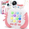 Hydrathy Quick Push Fidget Toys, Handheld Game for Kids 3-12 with 7 Game Mode, Fast Push LED Buttons Light Battle Game, Travel Games Xmas Birthday Gifts for Boys Girls Teens Adults (Astronaut-Pink)